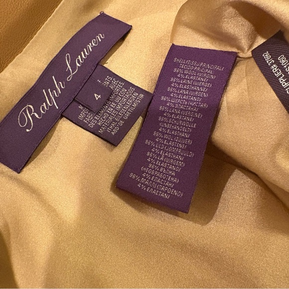 Ralph Lauren Collection Wool Lamb Leather Blazer Long Jacket Equestrian Tailored - Picture 6 of 16